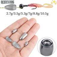 GESH1VX65 1/2/5pcs Fishing Tungsten fall Bullet  2.7g-28g Tear Drop Shot Weights Additional Weight L