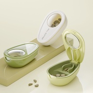 Pill cutter, half tablet splitter, quarter small pill box, portable pill cutter, pill cutting, porta