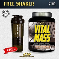 Mass Gainer Halal – Vital Mass 2kg/4.41lbs 0g Sugar with Whey Isolate & Tribulus – Fast Weight and L