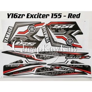 Y16 Y16ZR Exciter 155 VVA Custom Body Cover Set Stripe Sticker - Red / Yellow / Blue / Purple