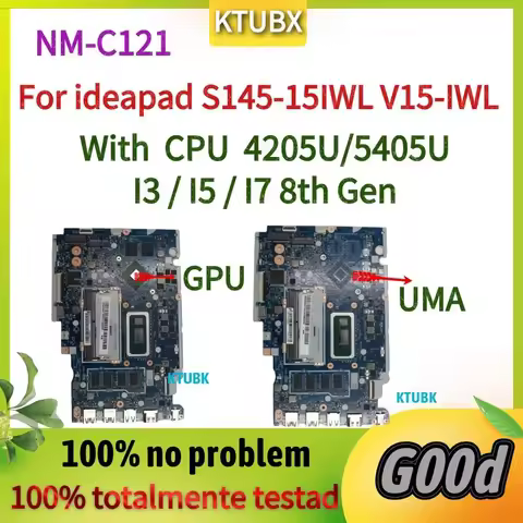For Lenovo Ideapad S145-15IWL V15-IWL Laptop Motherboard.FV440 FS441 FS540 NM-C121 with 4205U / 5405