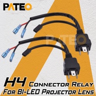 H4 LED Relay Harness For Bi LED Projector Lens H4 Socket Connector Wire LED Bulb Lamps Car Lights Ac