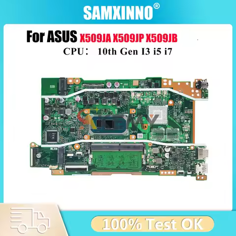 X509JA Laptop Motherboard For ASUS P1510CJA X509JP X509JB F509J A509J X409J Mainboard 10th Gen I3 i5