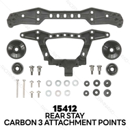 TAMIYA Carbon Reinforced Rear Double Roller Stay (3 Attachment Points) 15412