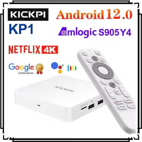 Amlogic S905Y4 Media Player KICKPI KP1 Google Netflix TV Box Android 12 4K Set Top Box Android 12.0 