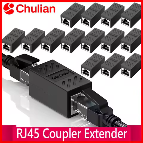 1/5/20/50Pcs RJ45 Coupler Ethernet Extender 1000Mbps LAN Connector Cat6/Cat5e Ethernet Cable Extende