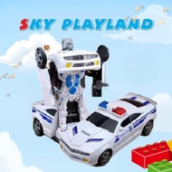 Musical Police Car LED Lights & Siren Sound & Flashing Light Toy Vehicle for Kids Boys Gift Mainan K
