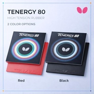 Butterfly Tenergy 80 Table Tennis Rubber Sheet 05930 High Tension Red Black