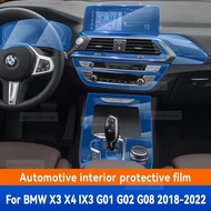For BMW X3 X4 IX3 G01 G02 G08 2018-2022 Car Gearbox Panel Film Dashboard Protective Sticker Interior