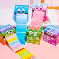 【5 boxes】New Colorful Sticky Notes Cute Big Eyes Boxed Pull-Out Memo Notes Stationery Stickers