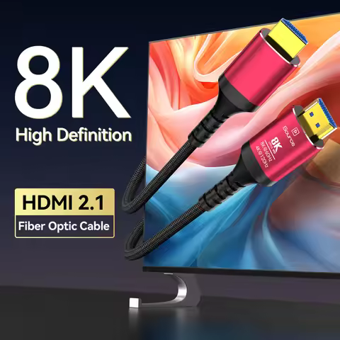 8K HDMI 2.1 Fiber Optic Cable 8K60Hz 4K120Hz HDMI Cable Dynamic HDR/eARC/HDCP 2.3 Compatible with LG