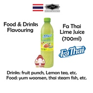 Fa Thai Lime Juice 700ml ( For Food and Beverages ) [Halal] Fathai