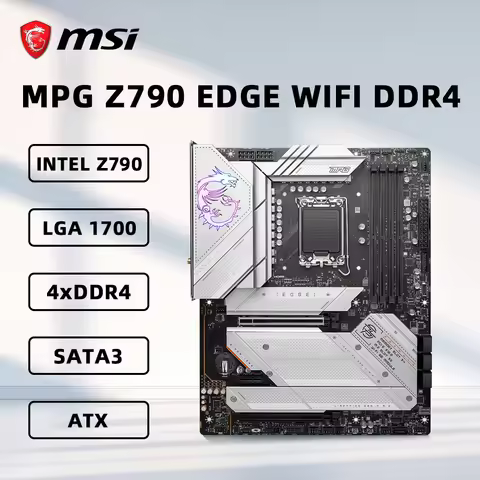 MSI MPG Z790 EDGE WIFI DDR4 Motherboard Support i9-14900KF i7-12700 i5-13600K i5-12400F CPU M.2 NVME