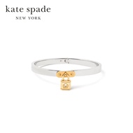 Kate Spade New York กำไลข้อมือรุ่น Lock And Spade Charm Bangle K6232 960 สี Silver Gold