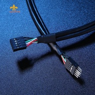 USB 2.0 9 Pin Male To 9 Pin Female Adapter Extension Cable 50CM/1.64FT Extension Cable Card 9pin USB