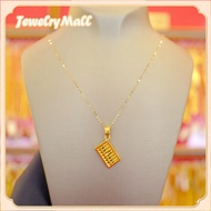 ทองเคแท้24kแท้ สร้อยคอจี้ลูกคิดใหญ่ น้ำหนัก 1.8 กรัม ทองคำ 99.99% ไอเทมใหม่นิยมที่สุด