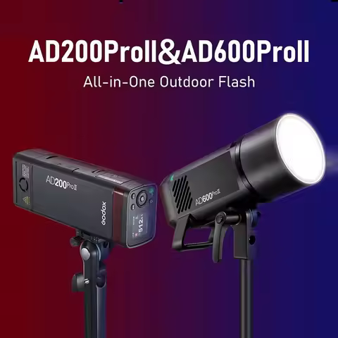 Godox AD200PRO II AD600PRO II All-in-One Outdoor Flash TTL Built-in Li-on Battery 2.4G Wireless X Sy
