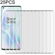 全城熱賣 - 25片裝 適用於OnePlus 8 9H 9D曲面高清鋼化膜 (顏色：黑色)