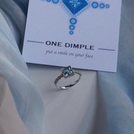 方型托帕石戒指 天然寶石 925銀