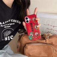 发财手机壳 新年手机壳 [Ba Xie Jia] Braket berputar Dewa Kekayaan perayaan yang sesuai untuk sarung telefon bim