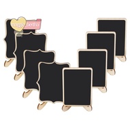 Mini Chalkboard Signs, 20 Pack Framed Small Chalkboard Labels with Easel Stand, Wooden Blackboard fo