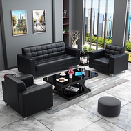 Premium PU Leather Office Sofa Set For Office Sofa Ruang Tamu Murah
