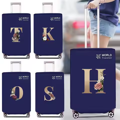 Luggage Cover Non-woven Fabric Suitcase Protector Baggage Dust Case Cover Suitable for20-30 Inch Gol