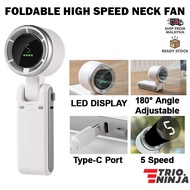 TrioNinja Handheld Foldable Hi-Speed Neck Fan Desktop Fan