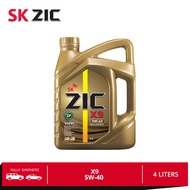 SK ZIC X9 5W-40 4 Liters 100% Fully Synthetic High Performance Engine Oil