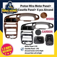Proton WIRA Satria METER PANEL + RADIO PANEL (CARBON) (WOOD)  Dashboard Meter Cluster Meter Panel Wi