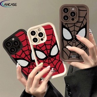 Couples Cool Spider-Man Eyes Phone Case For OPPO A3S A5 AX5 AX5S A7 AX7 A12e A12 A8 A15 A15S A31 F9 Pro Fashion Angel Eyes Soft Case