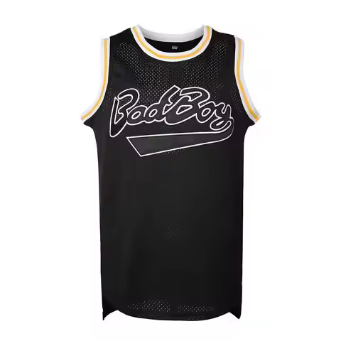Biggie Smalls #72 Badboy Basketball Jerseys Mens Sports Shirt Movie Cosplay Clothing S-XXXL Yellow