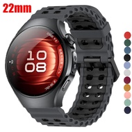 Sports Silicone Strap For Huawei Watch 5/GT5 Pro 46mm Garmin Forerunner 970 47mm Correa Breathable B