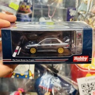 Hobby Japan 1/64 Die-cast Model Car Subaru Impreza 22B STi Version GC8改 Cool Gray Customized Color w