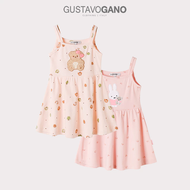 Set 2 món - váy đầm 2 dây sát nách cho bé gái Gustavo Gano
