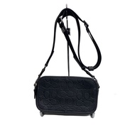 COACH shoulder bag -- BLK All-over print CY888 QB Direct from Japan Secondhand