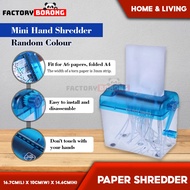 FACTORY BORONG HQ-070001 Hand ShredderHand Operated Manual Mini Paper Shredder For Home Office