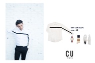 เสื้อเชิ้ต แขนยาว ผ้า คอตตอน Cotton (17แบบ) สีขาว สีดำ สีกรม  : Minimal Edition : CU PANTS