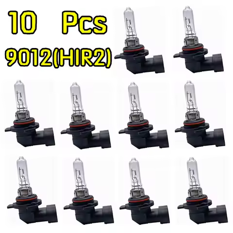 10PCS 9012 HIR2 car Halogen Light Quartz Bulbs 55W 3200K Clear Car Headlights 9012LL HIR2 PX22d Car