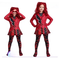 Descendants 5Red Little Red Princess Cos Costume Descendants Red Heart Rebellious Princess Suit Hall