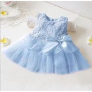 baby dress blue colour baju gaun budak warna biru