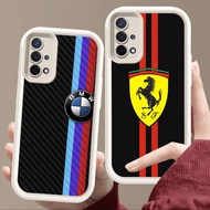 Case for OPPO Reno A15s F17 A16K A16E A93 4F A35 A15 A54 4 Lite Pro Soft White E112 Fashion Logo