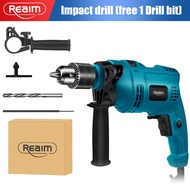 REAIM Impact Drill Electric Power Tools 32pcs Set barina drill set hammer drill bit with case 1100W