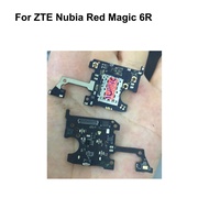 Tested Good MIC Microphone Board SIM Card Slot Tray Holder For ZTE Nubia Red Magic 6R Phone Flex Cab