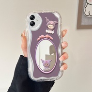 Compatible With Samsung Galaxy A04E For Mirror Cream Soft Casing Cute Softcase Cartoon Full Hp Butte