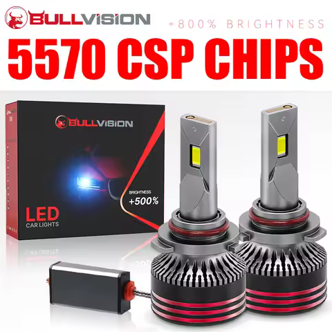 Bullvision H11 LED Headlights M8 PRO Canbus H7 H4 H3 H1 H8 H9 9005 HB3 9006 HB4 9012 HIR2 Car Light 