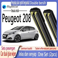 Peugeot 208 Dedicated Wiper Peugeot 208 2012-2018  A9 Double Rubber Strip Wiper Cartilage Wiper Fron