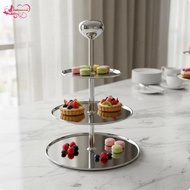 [Abbraccia] 3 Tier Cake Stand Rust Resistant 3 Tiered Dessert Stand 24-34cm Three-tier