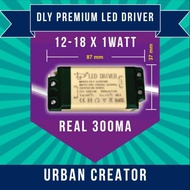 Premium Led Driver 12-18 x 1 Watt Real 300ma DLY Brand