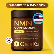 Cata-Kor NAD+ Supplement – NMN 1000 mg | Quercetin | TMG | Resveratrol Complex – Supports Cellular E